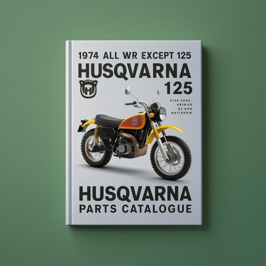 1974 All WR Except 125 Husqvarna Husky Parts Catalogue