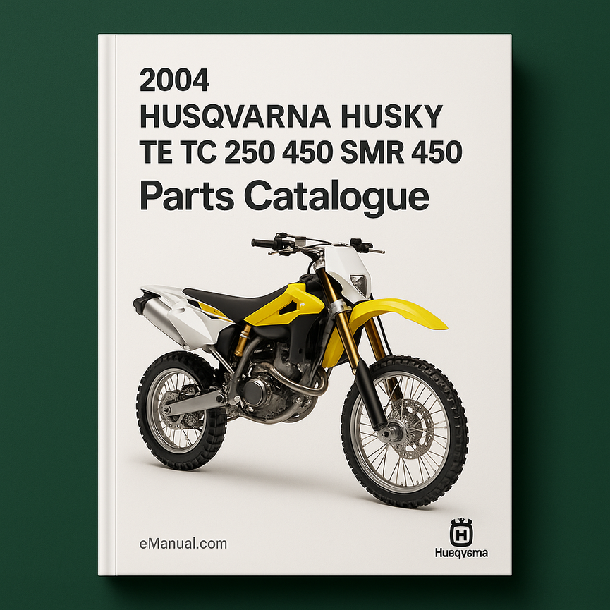 2004 Husqvarna Husky TE TC 250 450 SMR 450 Parts Catalogue