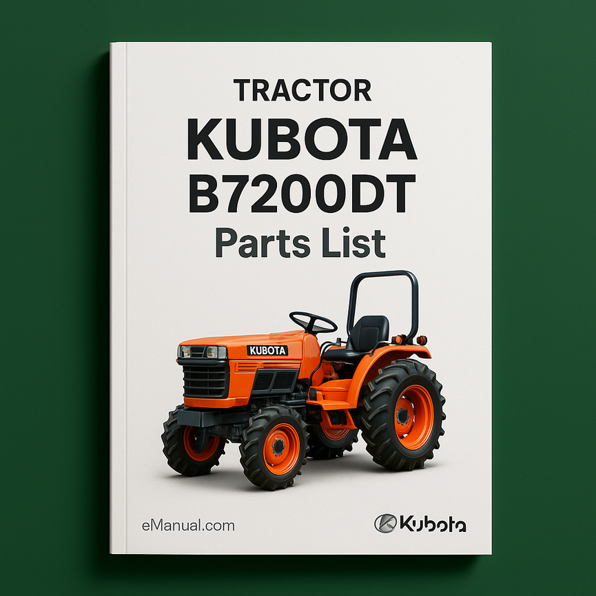 Kubota B7200DT Tractors Parts List