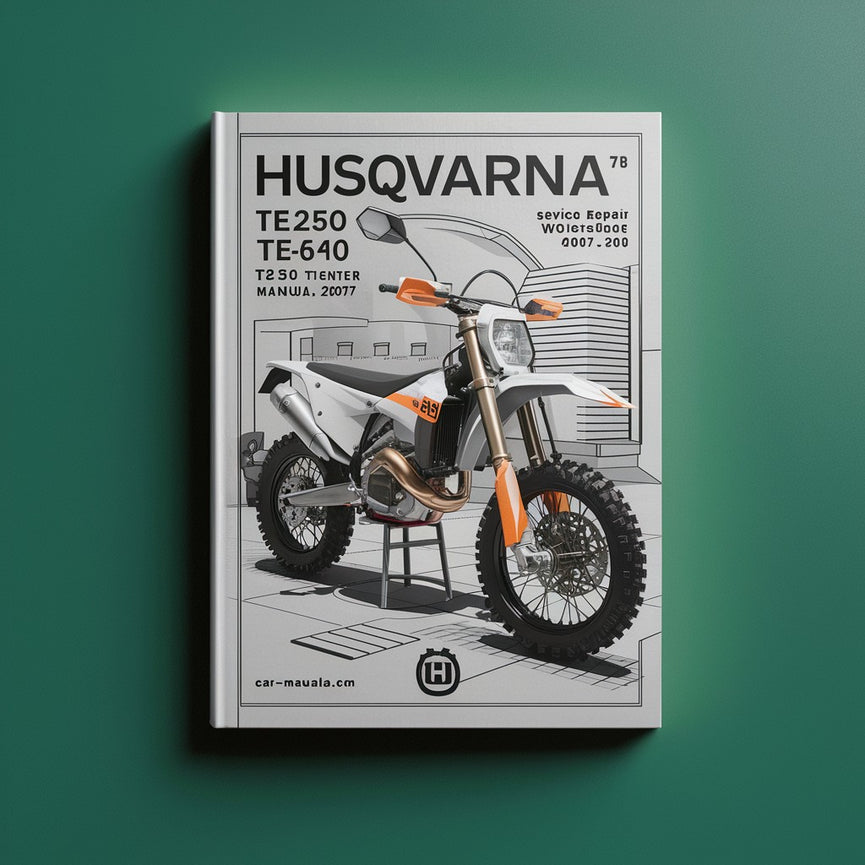 HUSQVARNA TE250 TE450 TE510 Service Repair Workshop Manual 2007-2008