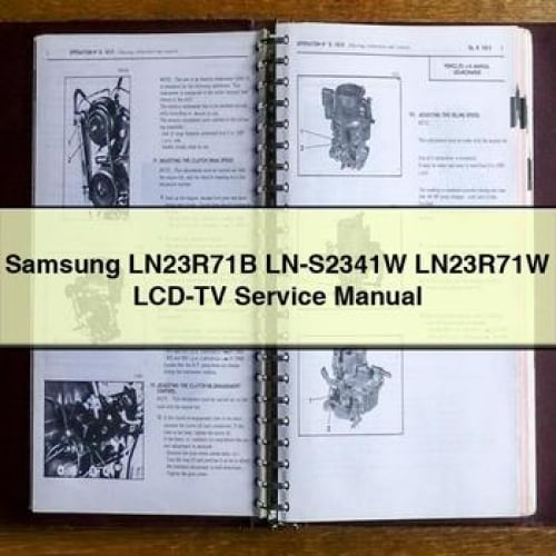 Samsung LN23R71B LN-S2341W LN23R71W LCD-TV Service Manual PDF Download