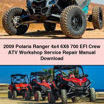 2009 Polaris Ranger 4x4 6X6 700 EFI Crew ATV Workshop Service Repair Manual
