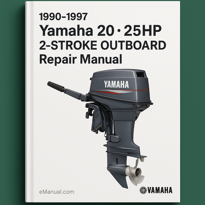 1990-1997 Yamaha 20 25HP 2-STROKE OUTBOARD Repair Manual