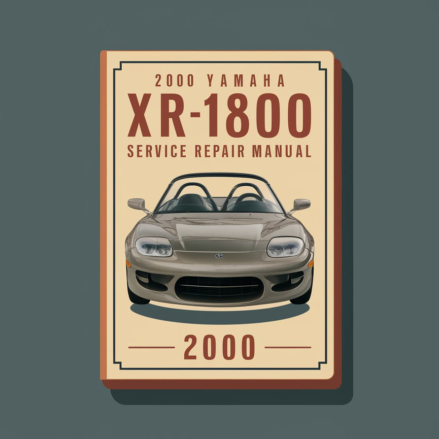 2000 Yamaha XR1800 Boat Service Repair Manual