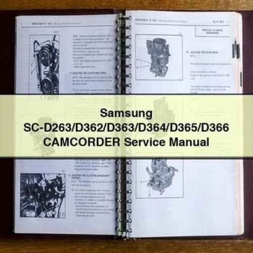 Samsung SC-D263/D362/D363/D364/D365/D366 CAMCORDER Service Manual PDF Download