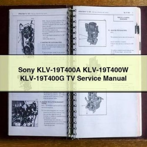 Sony KLV-19T400A KLV-19T400W KLV-19T400G TV Service Manual PDF Download