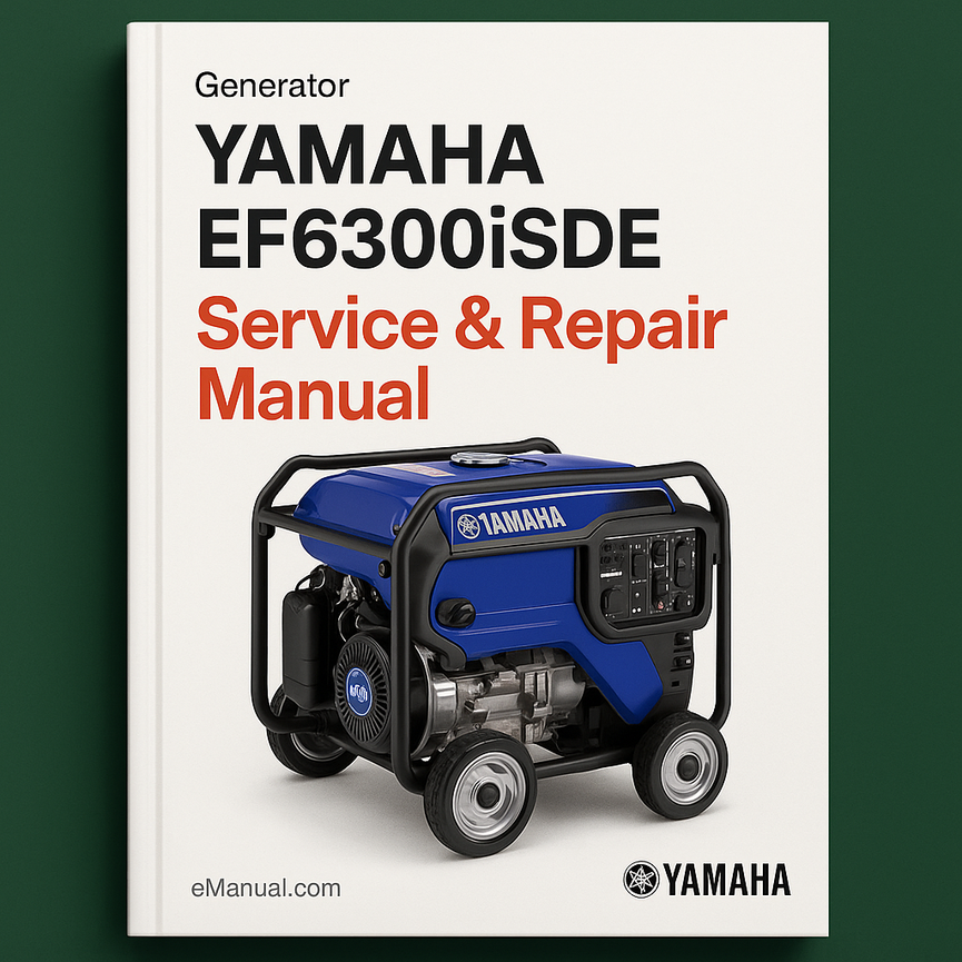 Yamaha EF6300iSDE Generator Service Repair Manual