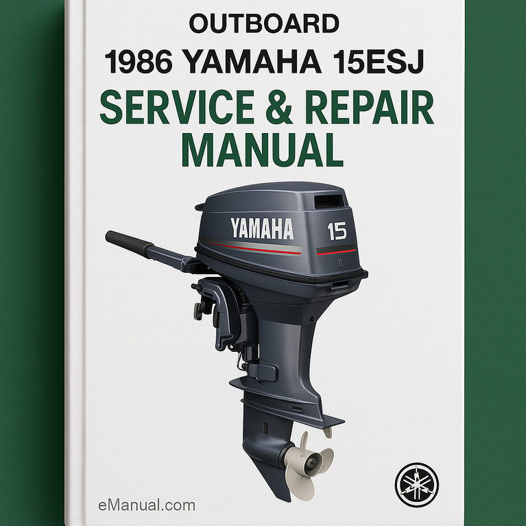 1986 Yamaha 15ESJ Outboard Service Repair maintenance Manual. Factory