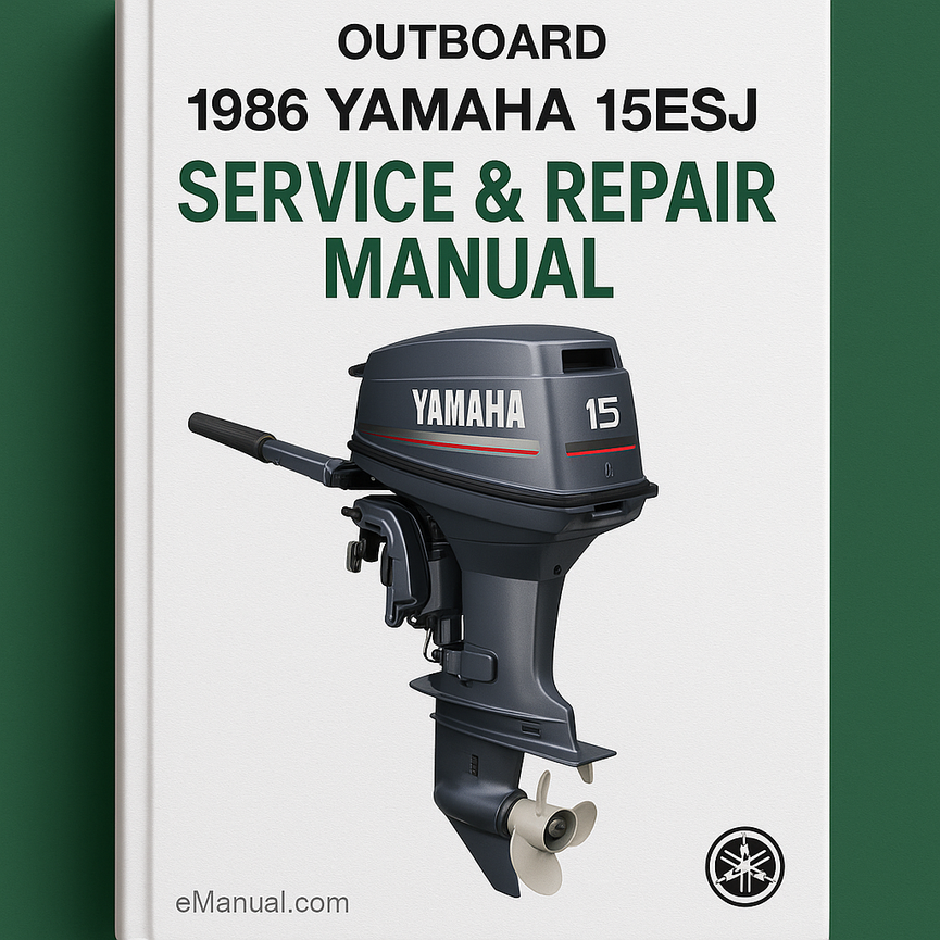1986 Yamaha 15ESJ Outboard Service Repair maintenance Manual. Factory