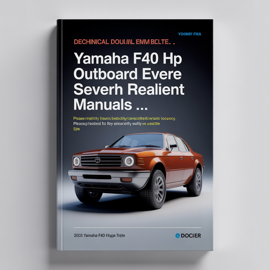 2003 Yamaha F40 HP outboard Service Repair Manuals ..