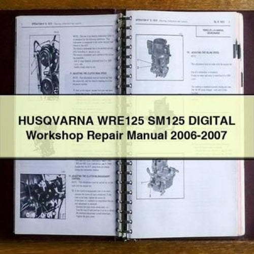 HUSQVARNA WRE125 SM125 Digitales Werkstatt-Reparaturhandbuch 2006-2007