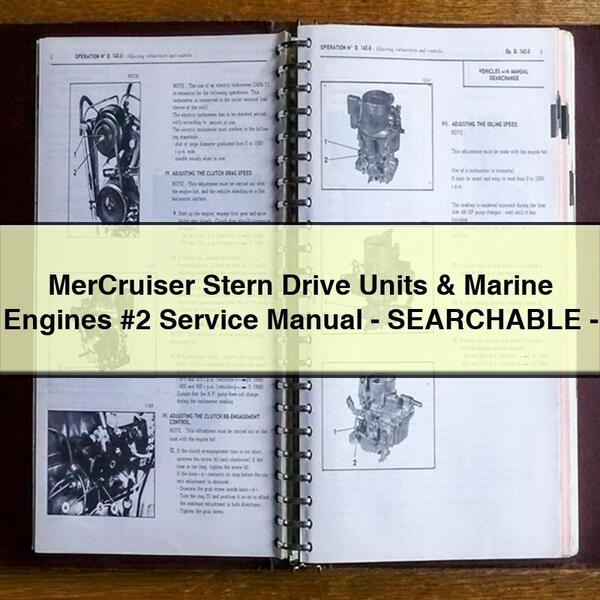 MerCruiser Stern Drive Units & Marine Engines #2 Service Repair Manual-SEARCHABLE-