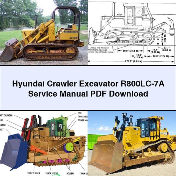 Hyundai Crawler Excavator R800LC-7A Service Repair Manual