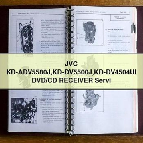 JVC KD-ADV5580J KD-DV5500J KD-DV4504UI DVD/CD Receiver Service Repair Manual