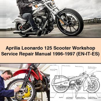 Aprilia Leonardo 125 Scooter Workshop Service Repair Manual 1996-1997 (EN-IT-ES)