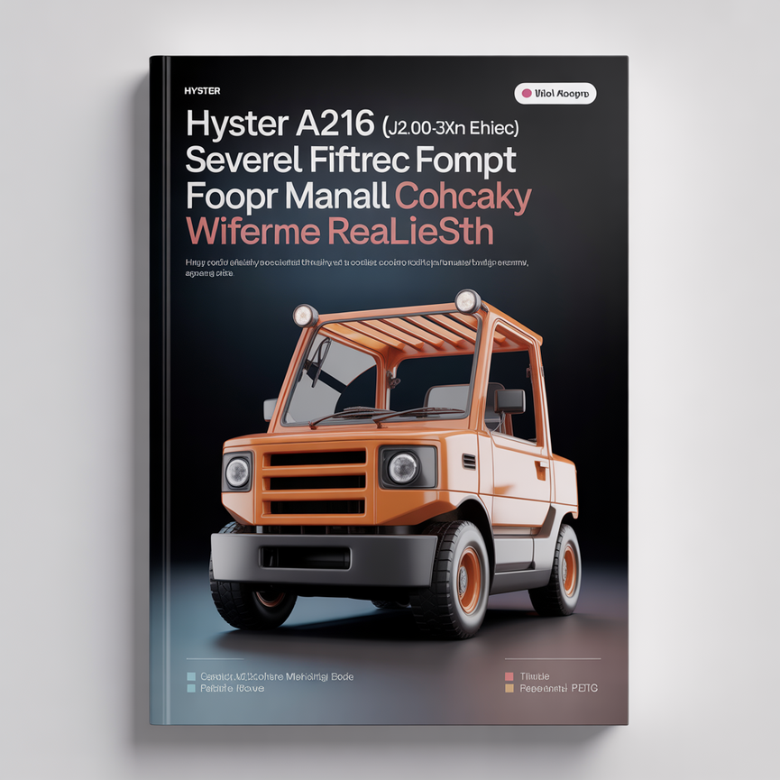 Hyster A216 (J2.00-3.20XM Europe) Service Forklift Shop Manual Workshop Repair Book