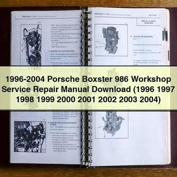 1996-2004 Porsche Boxster 986 Workshop Service Repair Manual (1996 1997 1998 1999 2000 2001 2002 2003 2004)