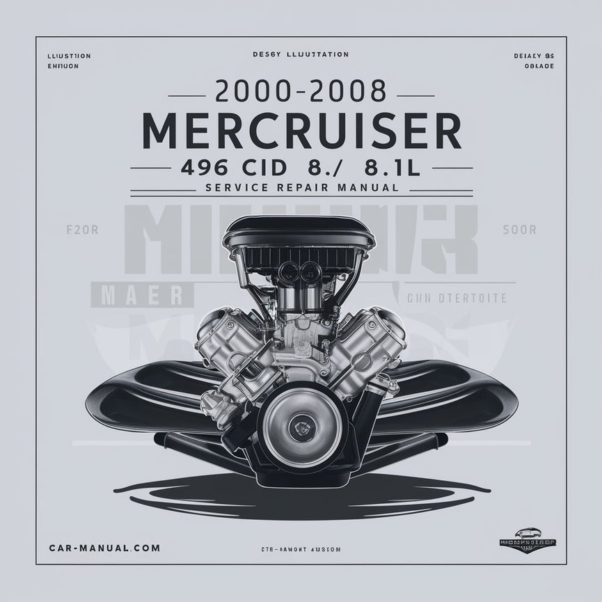 2000-2008 Mercruiser 496 CID/8.1L Engine Service Repair Manual