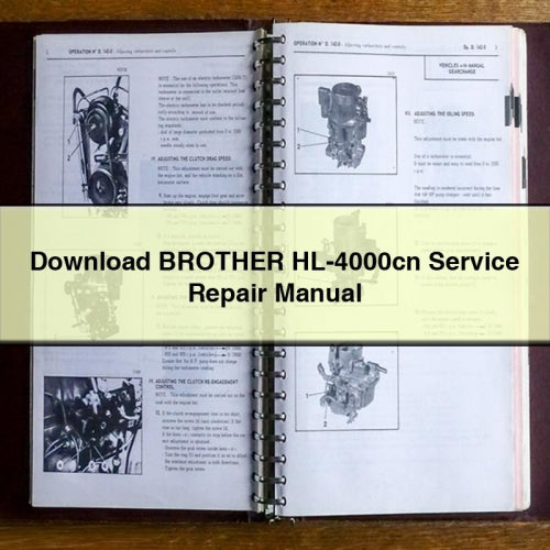 Download BROTHER HL-4000cn Service Repair Manual PDF