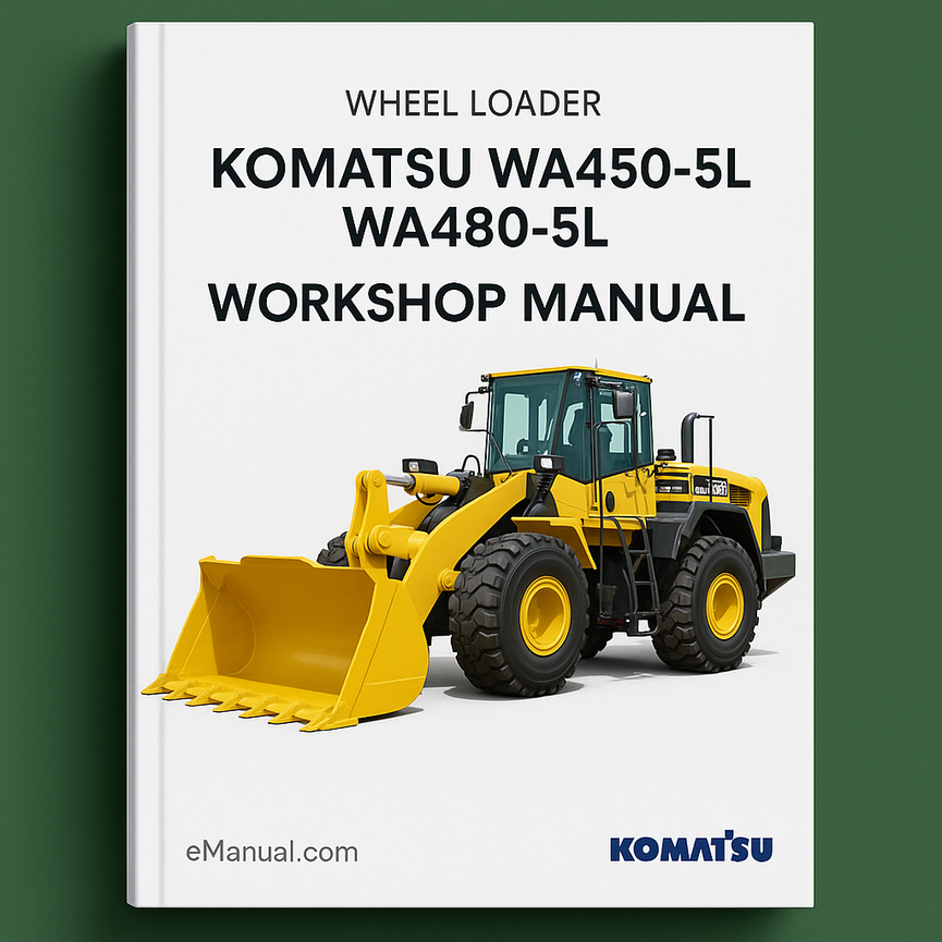 Download Komatsu WA450-5L WA480-5L WA 450 480 Wheel Loader Service Repair Workshop Manual PDF