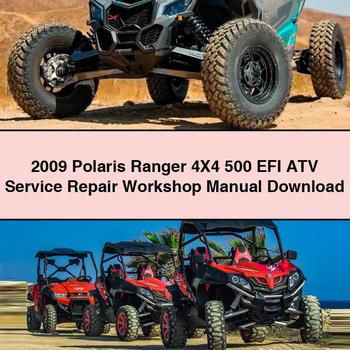 2009 Polaris Ranger 4X4 500 EFI ATV Service Repair Workshop Manual