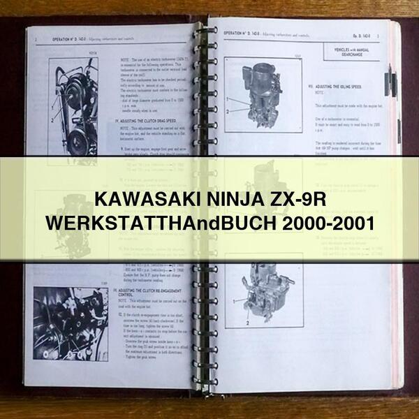 KAWASAKI NINJA ZX-9R WERKSTATTHAndBUCH 2000-2001