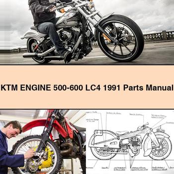 KTM Engine 500-600 LC4 1991 Parts Manual PDF Download