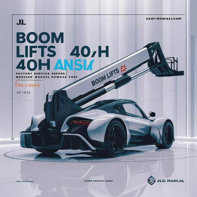 JLG Boom Lifts 40H 40H+6 ANSI  Factory Service/Repair/ Workshop Manual  (P/N: 3120240)