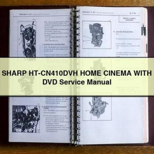 SHARP HT-CN410DVH HOME CINEMA WITH DVD Service Manual PDF Download