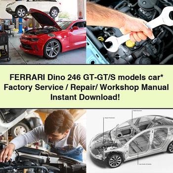 FERRARI Dino 246 GT-GT/S models car  Factory Service/Repair/ Workshop Manual PDF Download