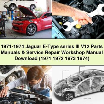 1971-1974 Jaguar E-Type series III V12 Parts Manuals & Service Repair Workshop Manual Download (1971 1972 1973 1974) PDF