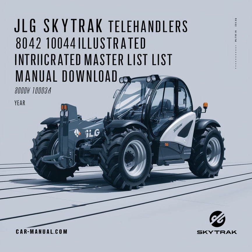 JLG SkyTrak Telehandlers 8042 10042 10054 ANSI Illustrated Master Parts List Manual (8990395)