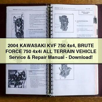 2004 KAWASAKI KVF 750 4x4 BRUTE FORCE 750 4x4i All TERRAIN VEHICLE Service & Repair Manual-PDF