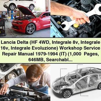 Lancia Delta (HF 4WD Integrale 8v Integrale 16v Integrale Evoluzione) Workshop Service Repair Manual 1979-1994 (IT) (1 000+ Pages 646MB Searchable  Bookmarked iPad-ready PDF) Download
