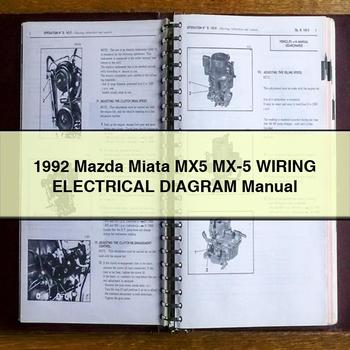 1992 Mazda Miata MX5 MX-5 Wiring Electrical Diagram Manual