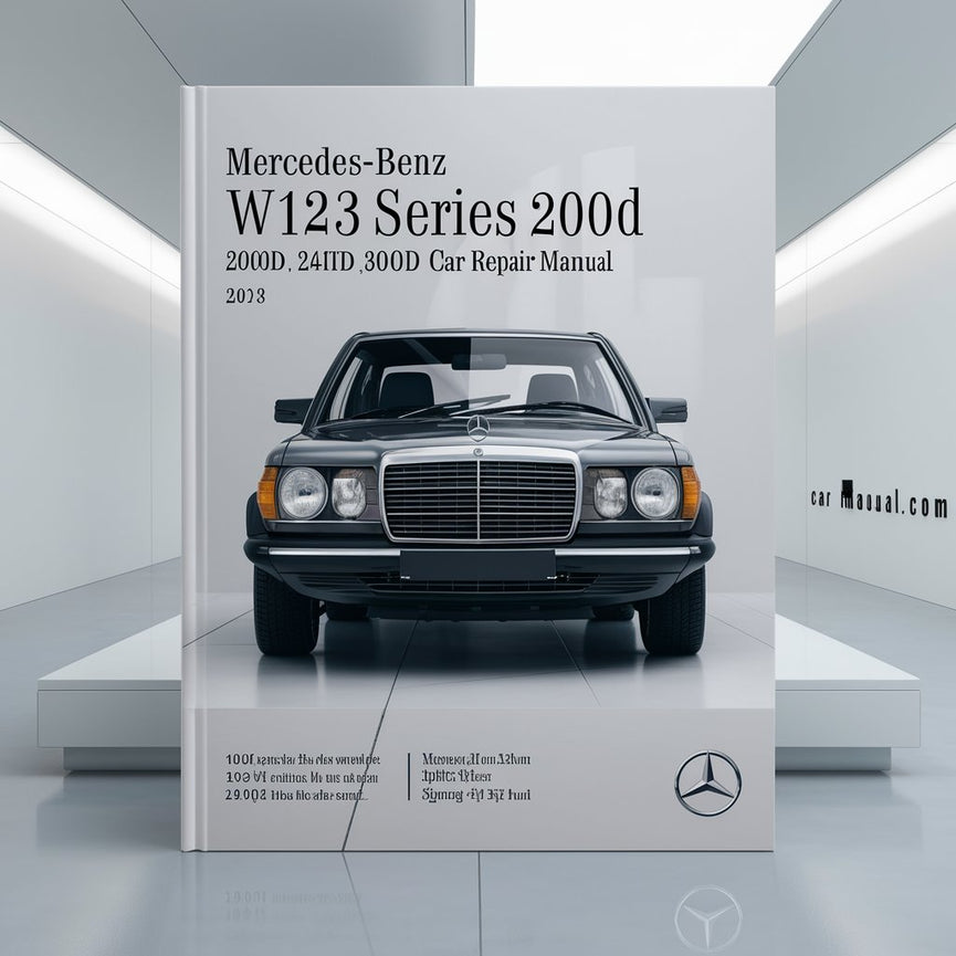 Mercedes-BENZ W123 Series 200D 240D 240TD 300D 300TD CAR Service & Repair Manual (1976 1977 1978 1979 1980 1981 1982 1983 1984 1985)-