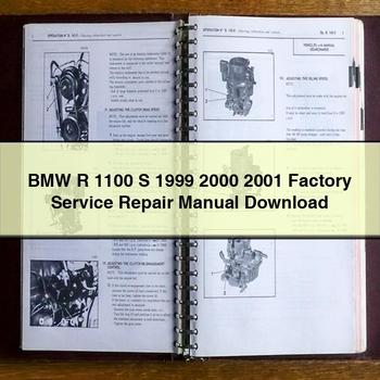 BMW R 1100 S 1999 2000 2001 Factory Service Repair Manual