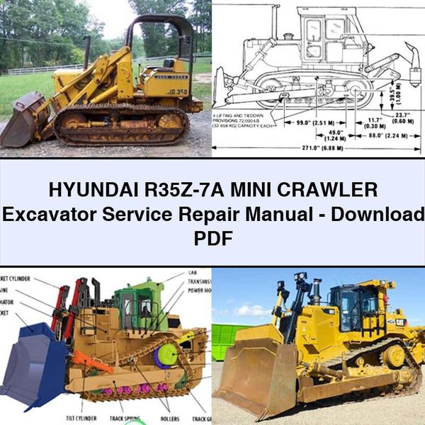 Hyundai R35Z-7A Mini Crawler Excavator Service Repair Manual-PDF