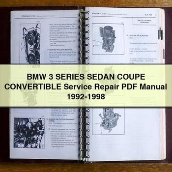 BMW 3 Series SEDAN COUPE CONVERTIBLE Service Repair  Manual 1992-1998