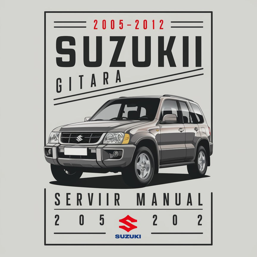 Manual de reparación de servicio Suzuki GRANd VITARA 2005-2012 Descargar PDF