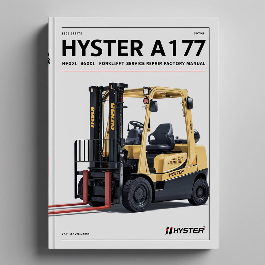 Hyster A177 (H40XL H50XL H60XL) Gabelstapler Service-Reparatur-Werkshandbuch PDF herunterladen