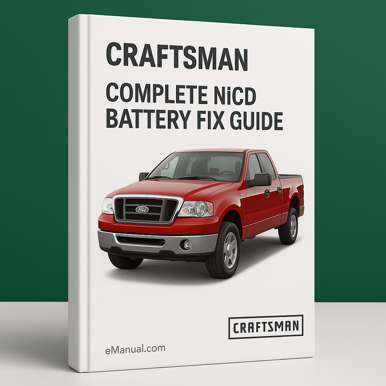 Craftsman Complete NiCd Battery Fix Guide Download DIY eBook