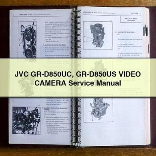 JVC GR-D850UC GR-D850US Video CAMERA Service Manual PDF Download