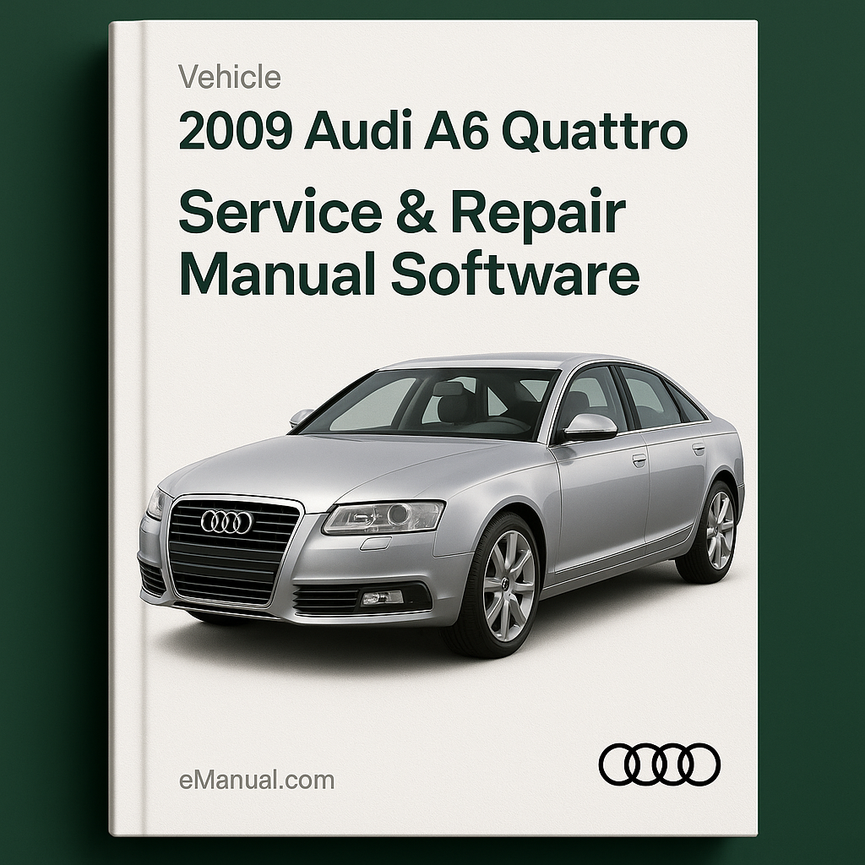 2009 Audi A6 Quattro Service & Repair Manual Software