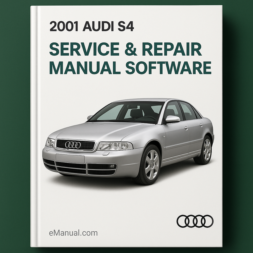 2001 Audi S4 Manual de servicio y reparación Software Descargar PDF