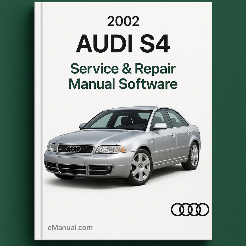 2002 Audi S4 Manual de servicio y reparación Software Descargar PDF