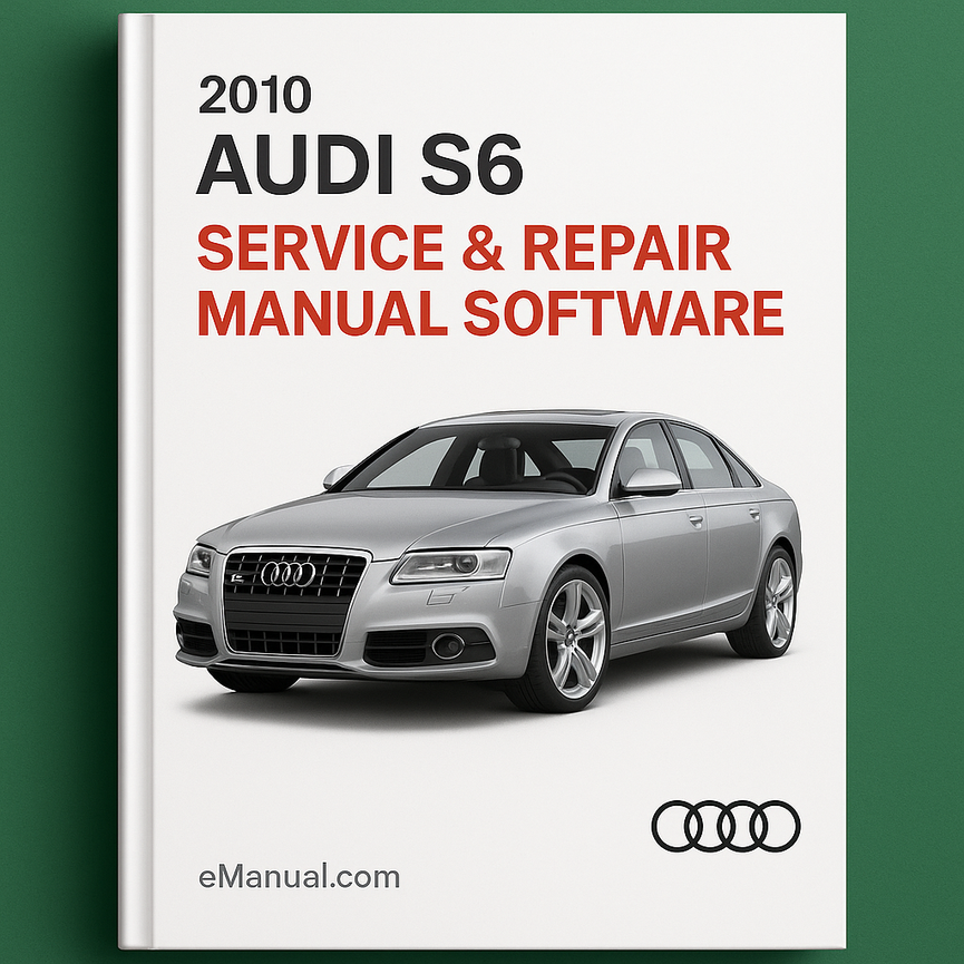 2010 Audi S6 Service & Repair Manual Software