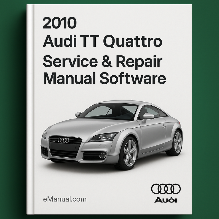 2010 Audi TT Quattro Service & Repair Manual Software