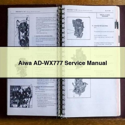 Aiwa AD-WX777 Service Manual PDF Download