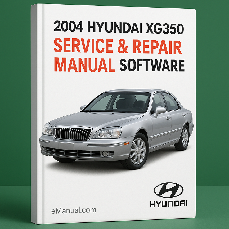 2004 Hyundai XG350 Service & Repair Manual Software